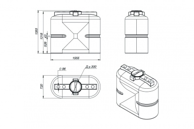 Емкость S 1000л в Ленинск-Кузнецком